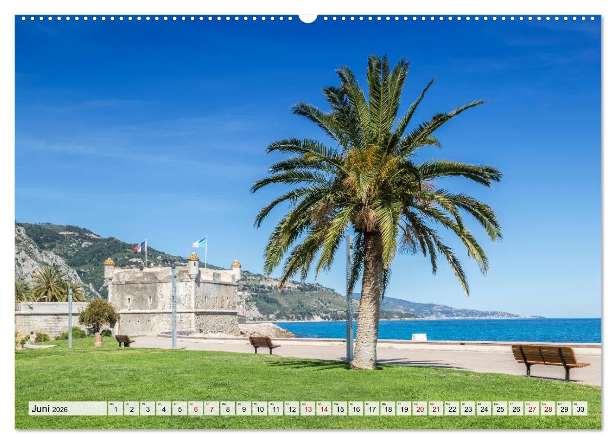 CÔTE D’AZUR Bezaubernde Orte (Wandkalender 2026 DIN A2 quer), CALVENDO Monatskalender: Impressionen aus Südfrankreich und Monaco (CALVENDO Orte)