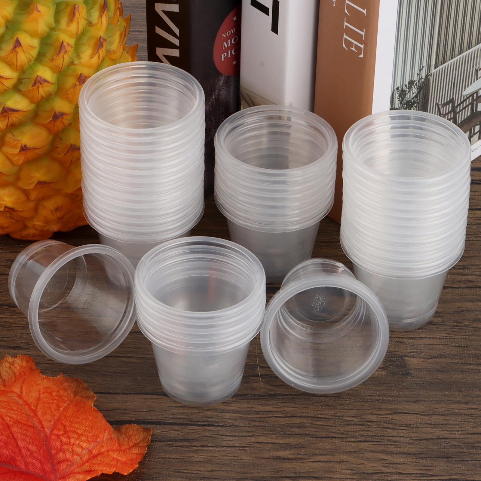 MUXHEL Lot De 500 Verres à Shot En Plastique - 40 Ml/4 Cl - Gobelets à Liqueur Réutilisables - Gobelets à Shot En Plastique Transparent