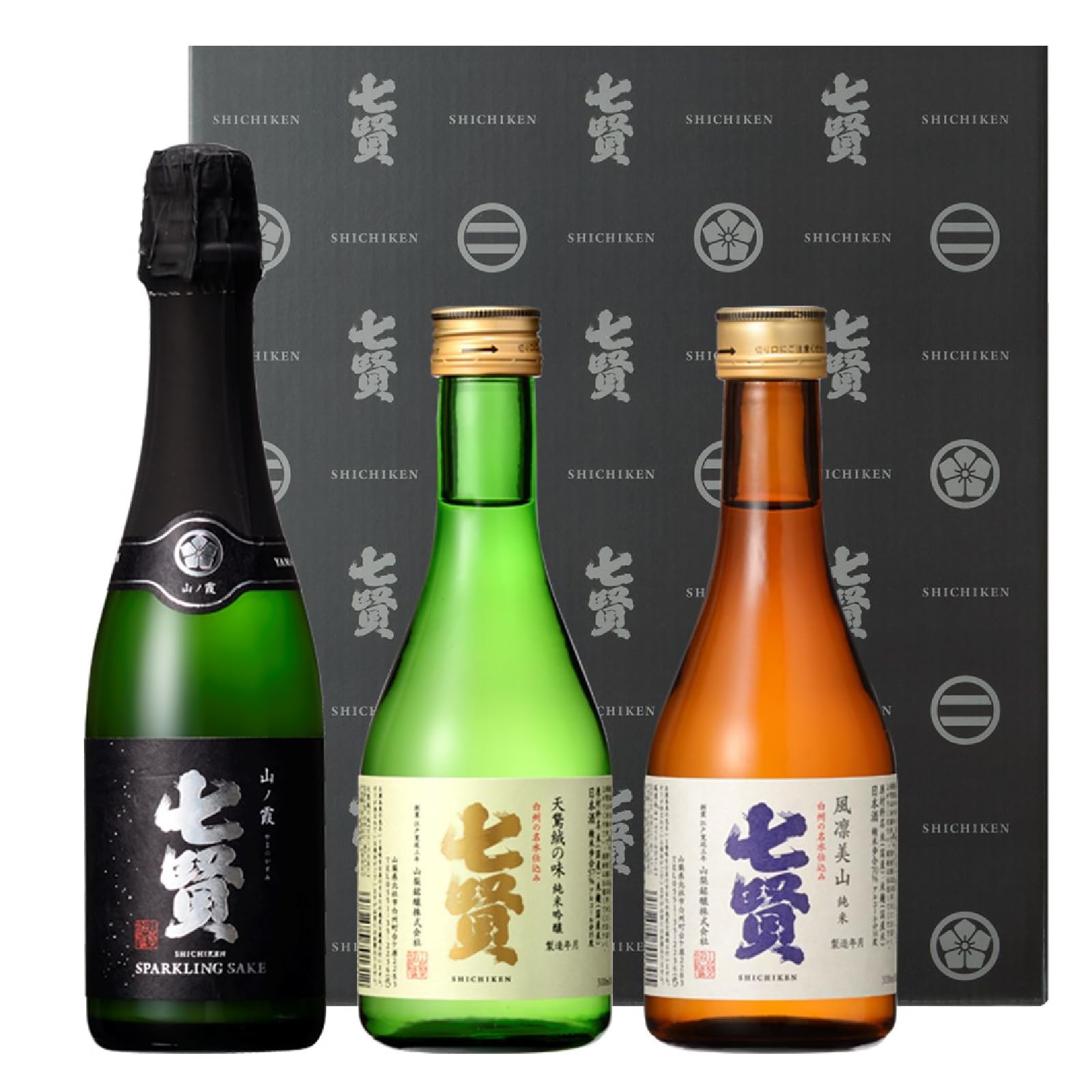 Amazon.co.jp: 七賢 日本酒 飲み比べ小容量セット3本(360ml、300ml×2