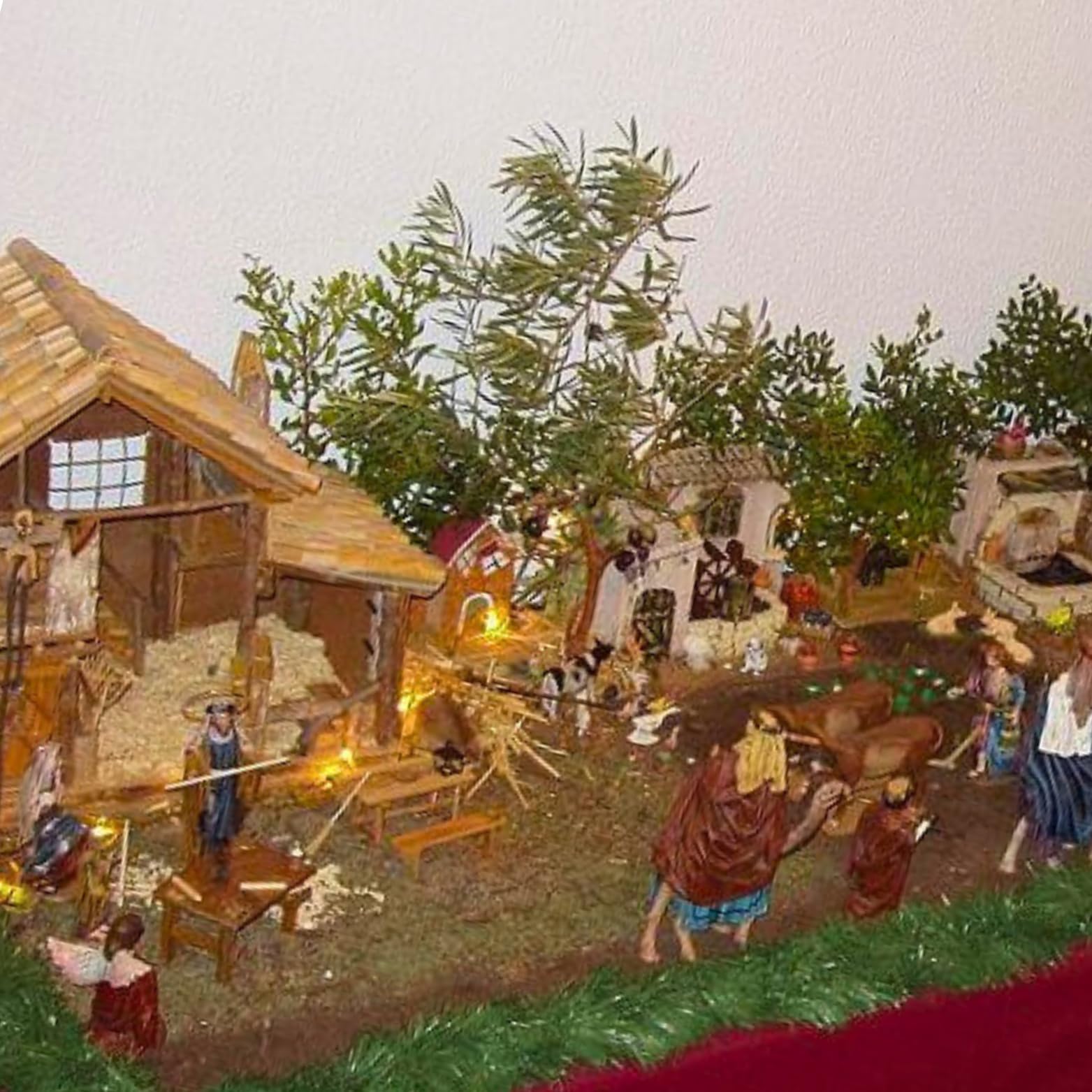 Lot 12 Santons 10 cm – Personnages Métiers pour Crèche – Figurine Crèche Noël – Nativité, Crèches et Santons, Décoration Traditionnelle