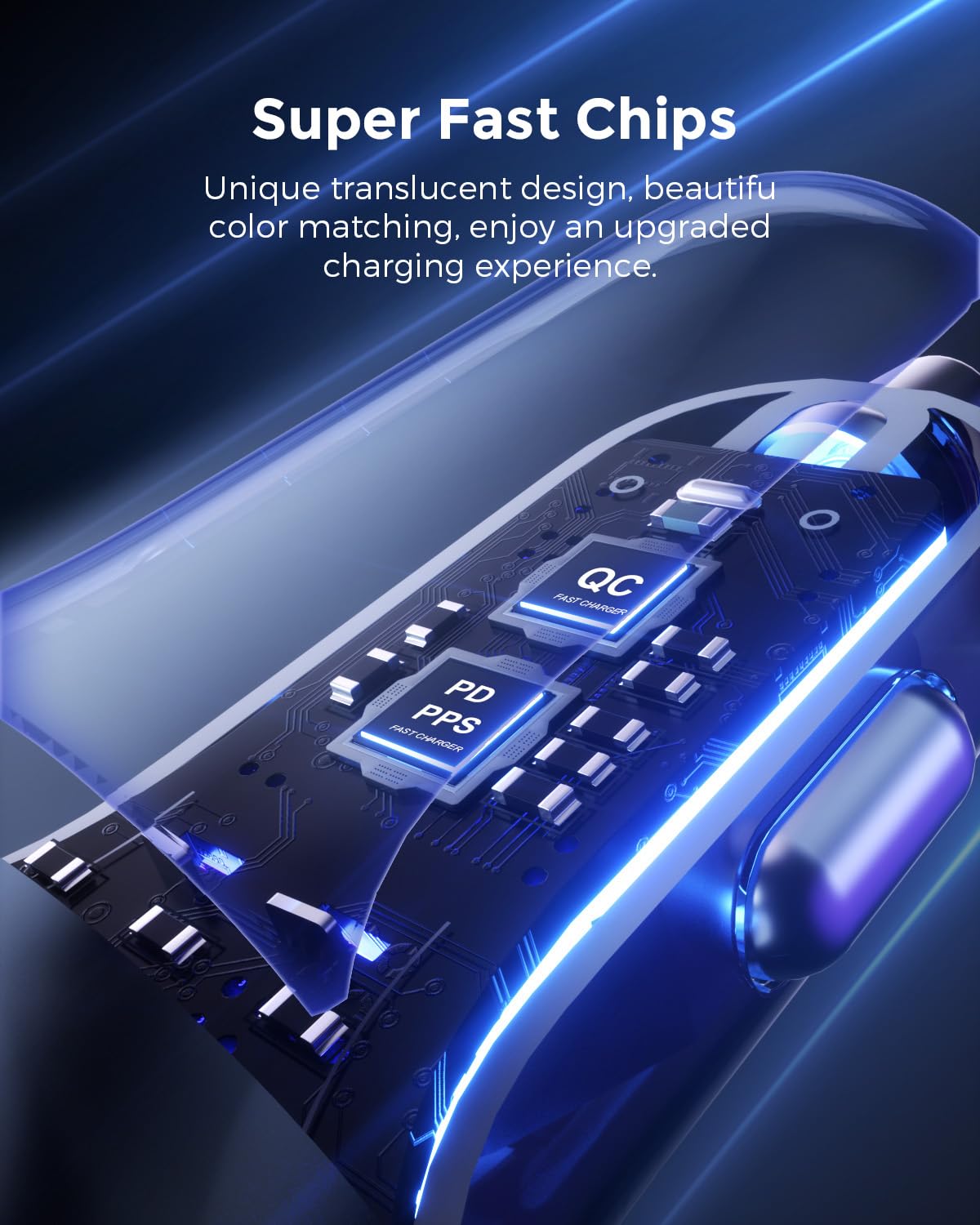 SUNDAREE Accendisigari USB,120W 4 Porte 12V 24V PD QC Tipo C Carica Rapida Caricatore Auto Cellulare Adattatore Caricabatterie per Samsung A54/iPhone 14/Redmi Note 12/iPad/Galaxy Tab/Macbook/ThinkPad