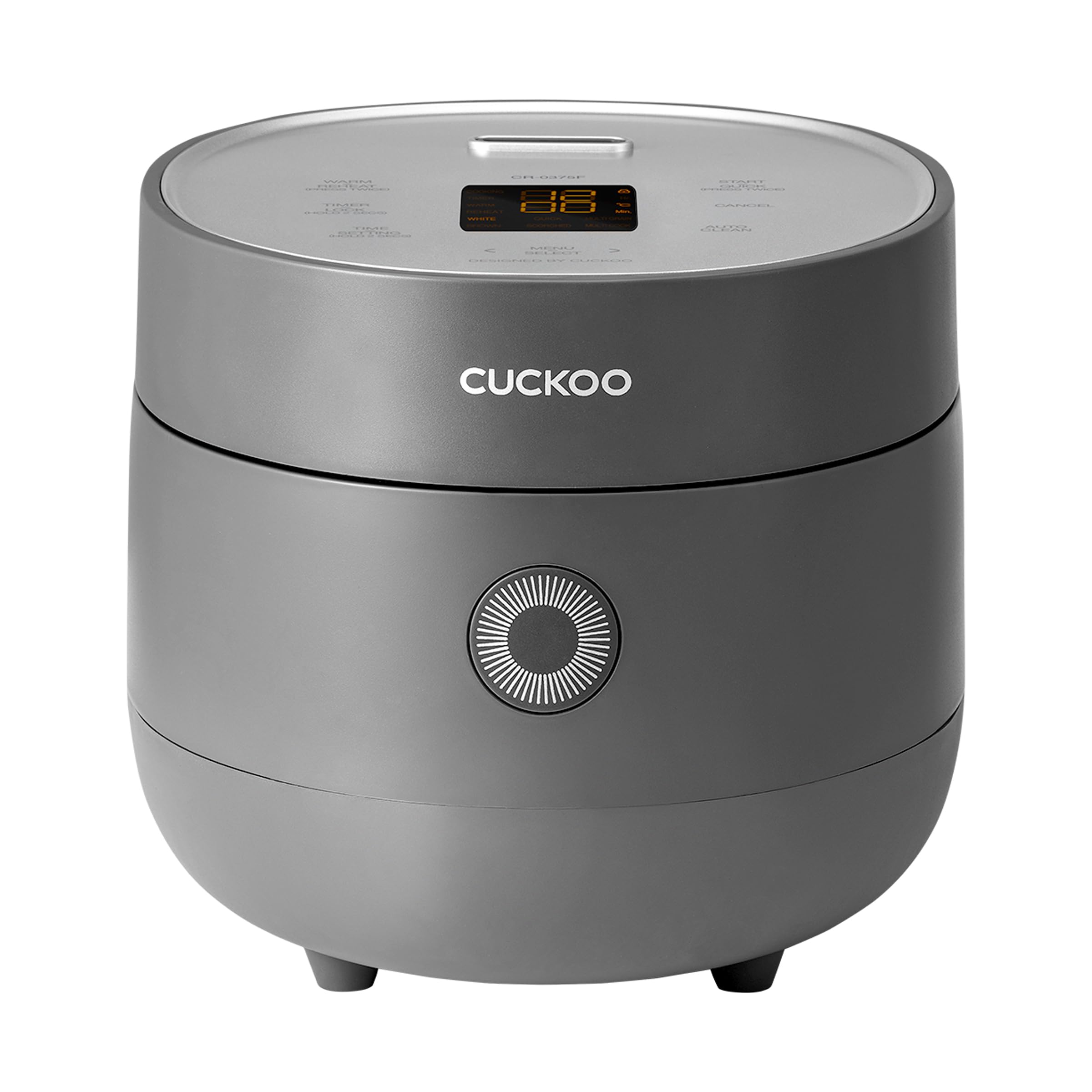 Photo 1 of CUCKOO Micom Rice Cooker 3-Cup Uncooked / 6-Cup Cooked with Nonstick Inner Pot, Small Rice Maker with 8 Menu Options, Fuzzy Logic Technology, Auto Clean, Quick Rice Mode, Gray (CR-0375FG)