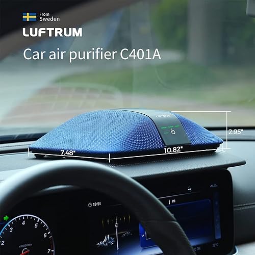 Miniatura 7 de Purificador de aire para automóvil con filtro HEPA verdadero H13 purificador de aire portátil para automóviles para humos de escape, COV, humo,