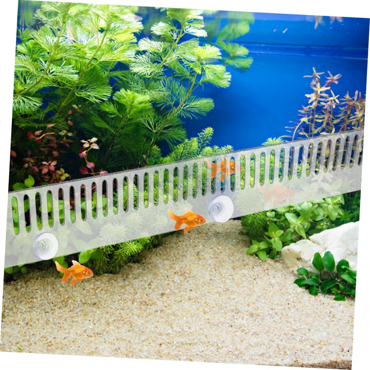 ORFOFE 2pcs Aquarium Overflow Comb Cups for Fish Isolation and Overflow Prevention Fish Divider for Separation Tanks and Aquariums