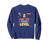 Just One More Level Retro Pixel Game Night Sweatshirt