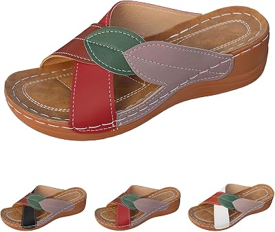 Pantuflas de Verano para Mujer con Tiras Gruesas y de pez, Sandalias Casuales a Juego con Colores para Playa y Vacaciones Chanclas Mujer Baratas