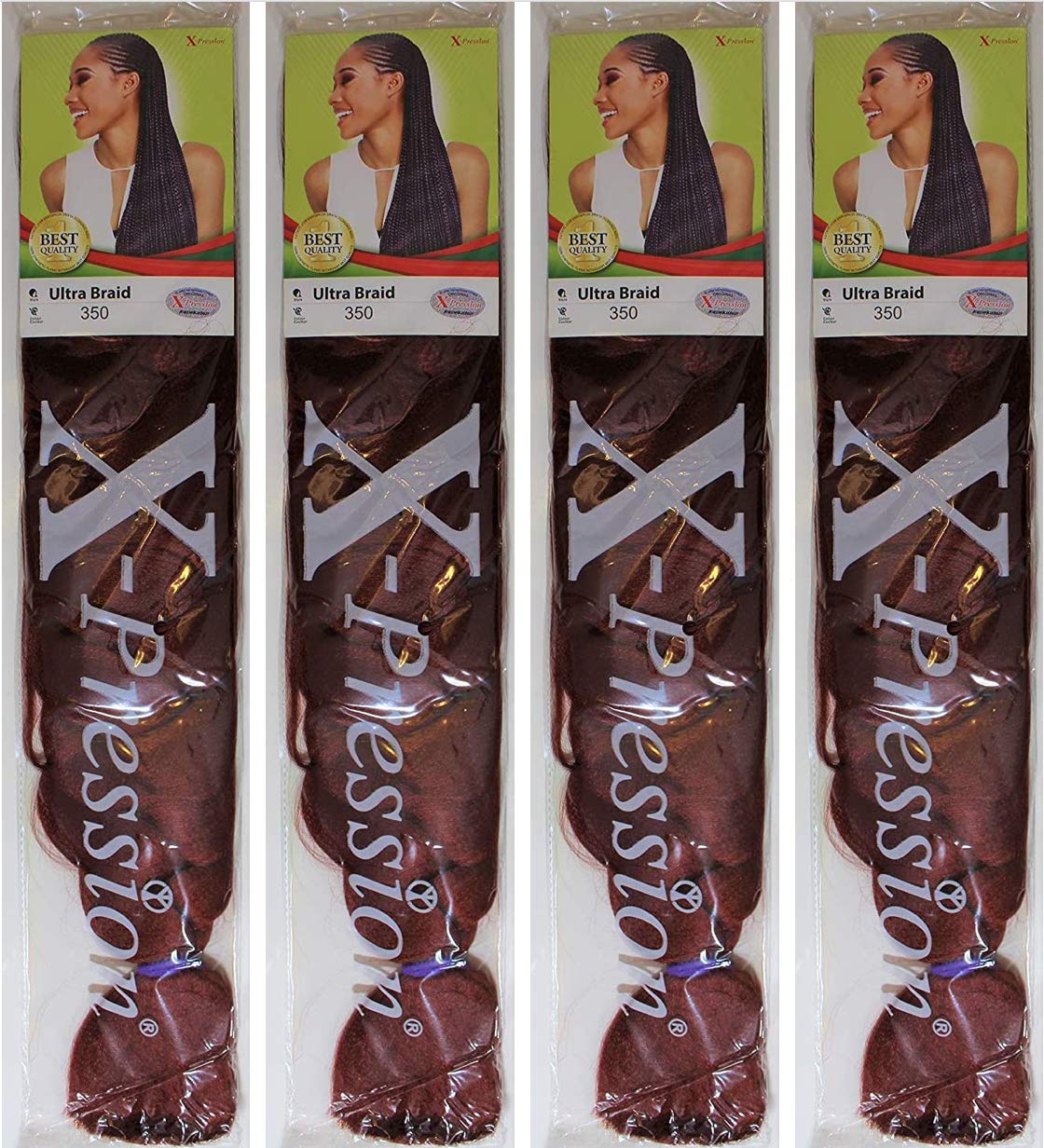 x-pressionUltra Braid Hair Extension Color 350 (4 PCS Offer)