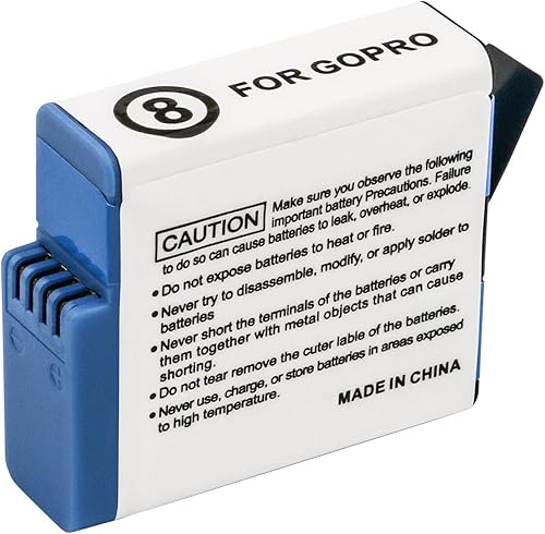 Miniatura 2 de Kastar Paquete de 1 batería de repuesto AHDBT-801 para GoPro 601-27537-000, 601-10197-000, Hero 8 Action Camera, HERO8 Black, Hero 8 HD Black, HERO8