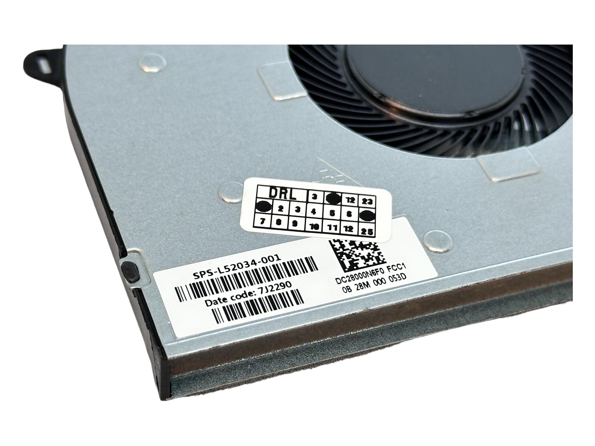 Sostituzione del radiatore per CPU HP 250 G8, 255 G8, 256 G8, 250 G9, 255 G9, 256 G9, 15-DW, 15T-DW, 15S-DR, 15S-DU, 15S-DY, 15-GW, 15Z-GW, 15S-GR, 15S-GU, 15S-GG Y, modello Y, DC28 000N6F0