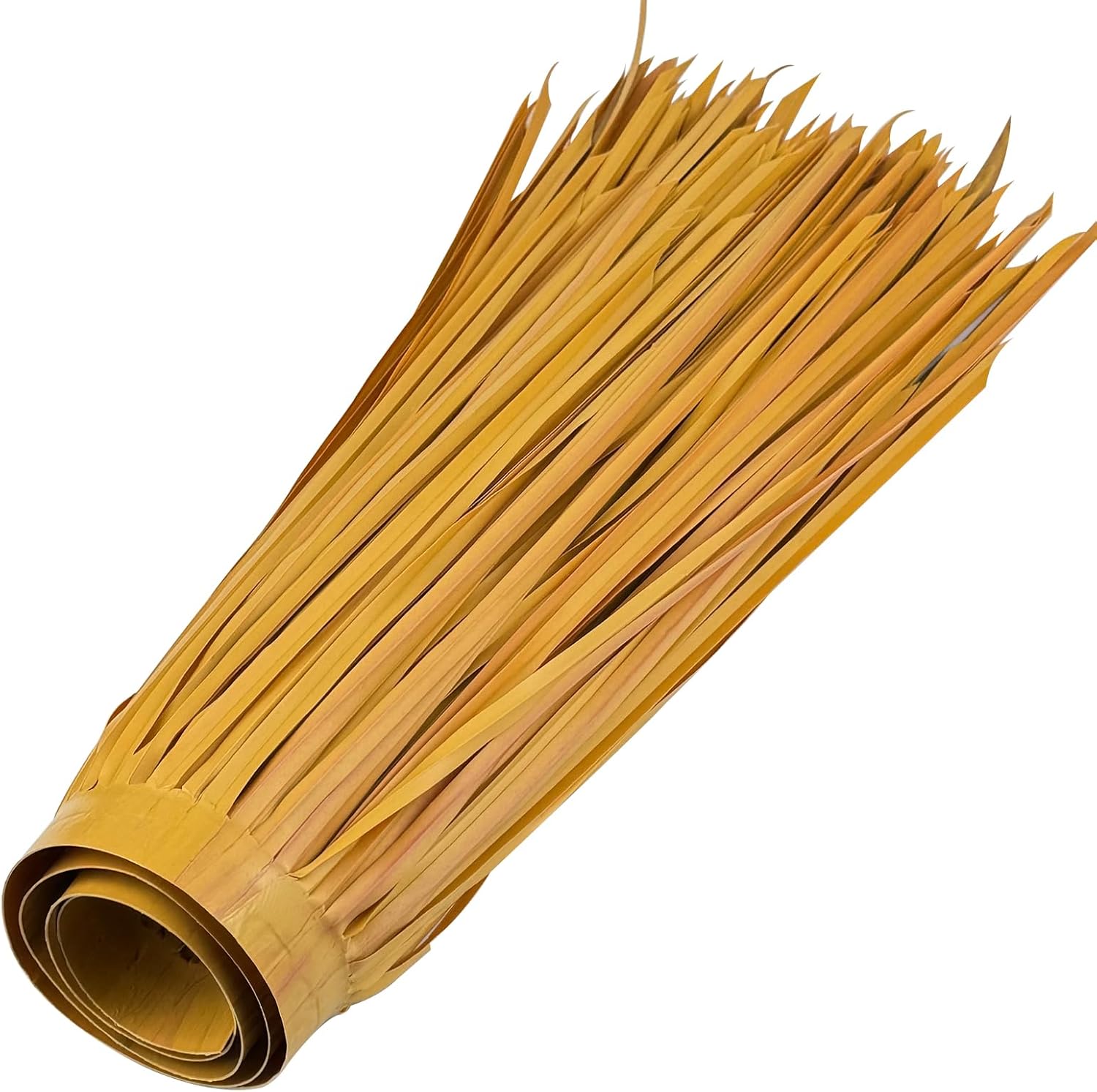 Tiki Hut Grass Roof, 118.1 x 19.7 Inch Artificial Plastic Thatch Roll, Palapa Thatch Roofing for Hut, Tiki Bar Decor, Party & DIY Crafts - Yellow