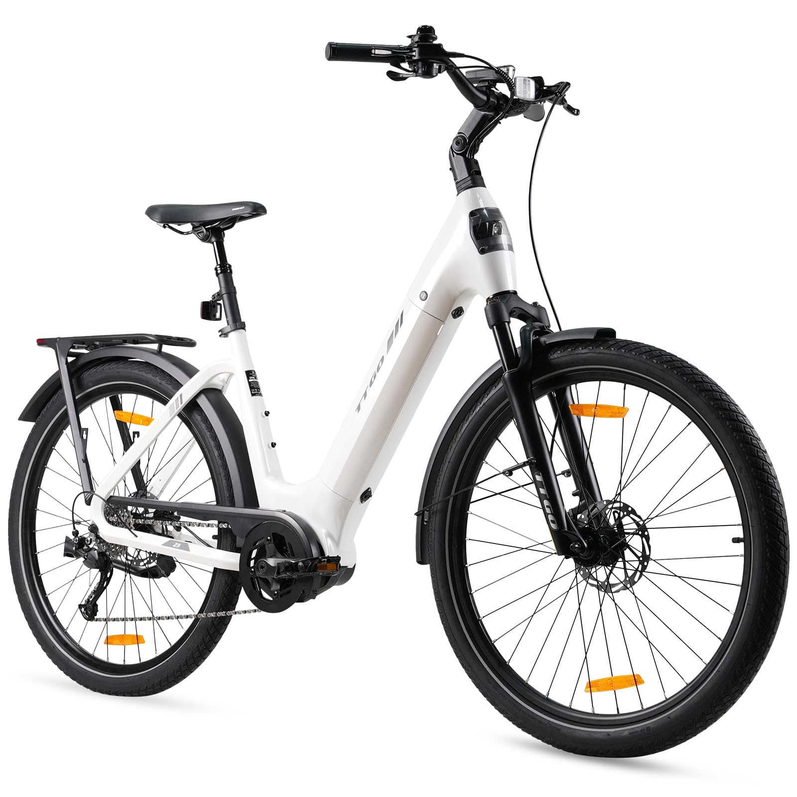 ttgo Bicicletta elettrica per adulti, 27,5 pollici con motore da 250 W, batteria sostituibile da 36 V 18 Ah, portata 25 km/h, display LCD da 100 – 130 km, telaio in alluminio per bicicletta elettrica