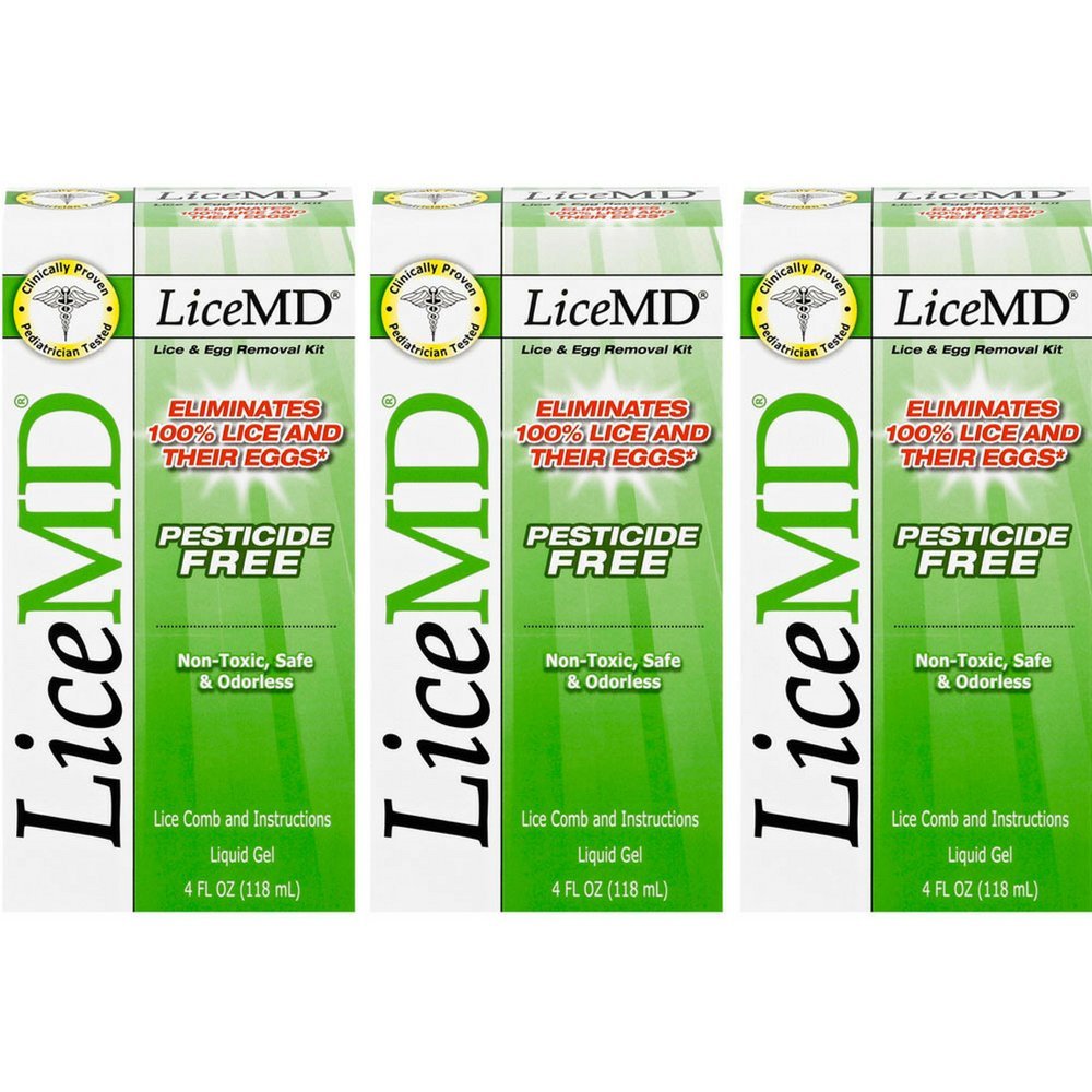 LiceMD Head Lice Treatment Kit, 4 oz(Pack of 3)