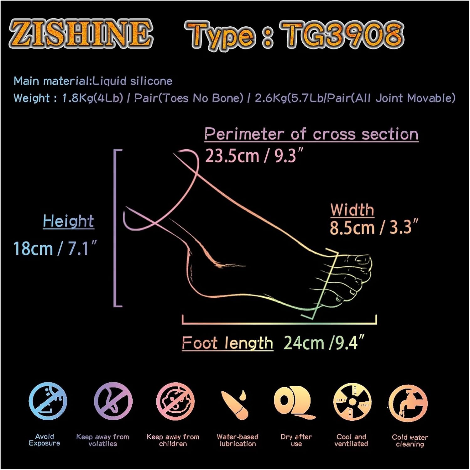 Simulation Foot Model Toes Visible Blood Vessels Real Human Legs Display Nail Art Fetish Props Soft Silicone TG3908(Heatable Toes NoBone,Right Foot)