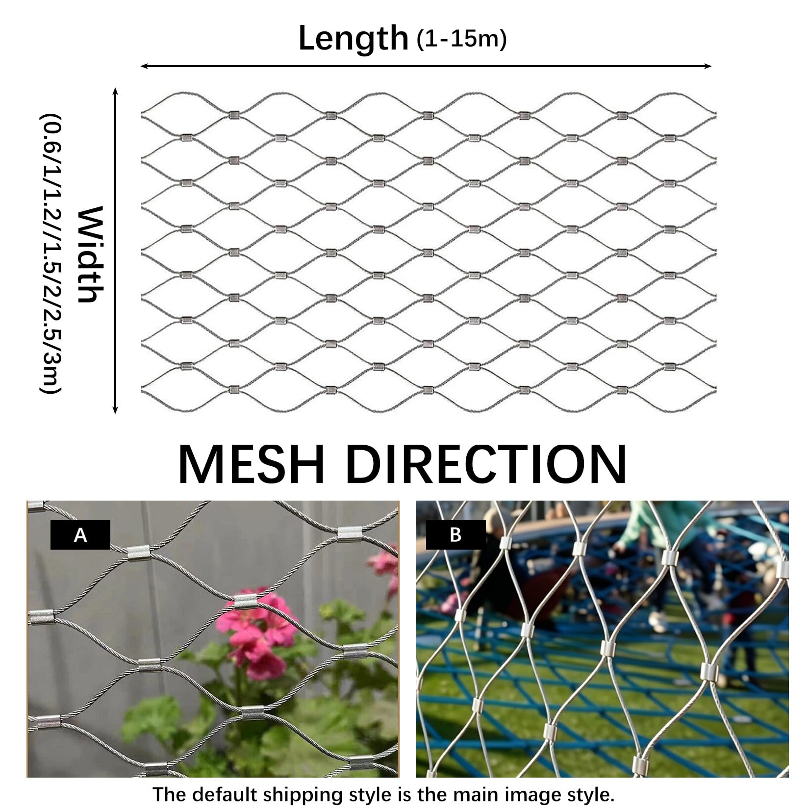 Pollame Tipo X Rete Di Protezione Di Sicurezza 5cm/2mm Per Piante Rampicanti,Balconi,Campi Da Calcio E Giardini 2×2m