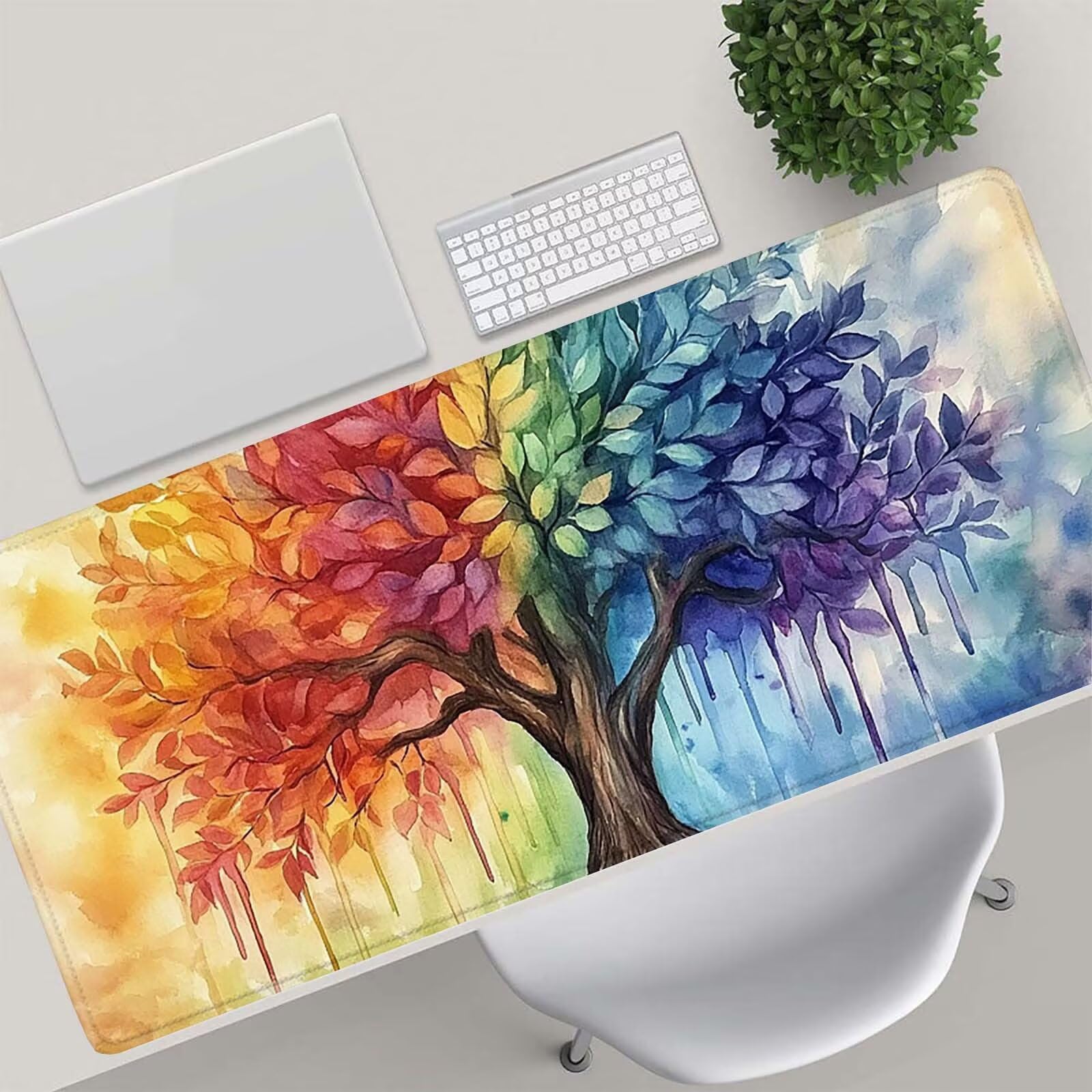 Podkładka pod mysz gamingowa – 1200 x 600 mm kolorowa podkładka pod mysz XXL 0c0-113 | Z antypoślizgową gumową podstawą, poprawia precyzję i prędkość, akcesoria do gier do domu, biura, prezenty dla mężczyzn