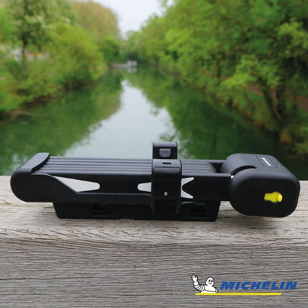 MICHELIN - Antivol Pliant Art à Clés - Antivol Vélo - Accessoire pour Vélo avec Support - Livré avec 2 Clés - Noir, Taille Unique - Compatible VAE (Vélo Électrique)
