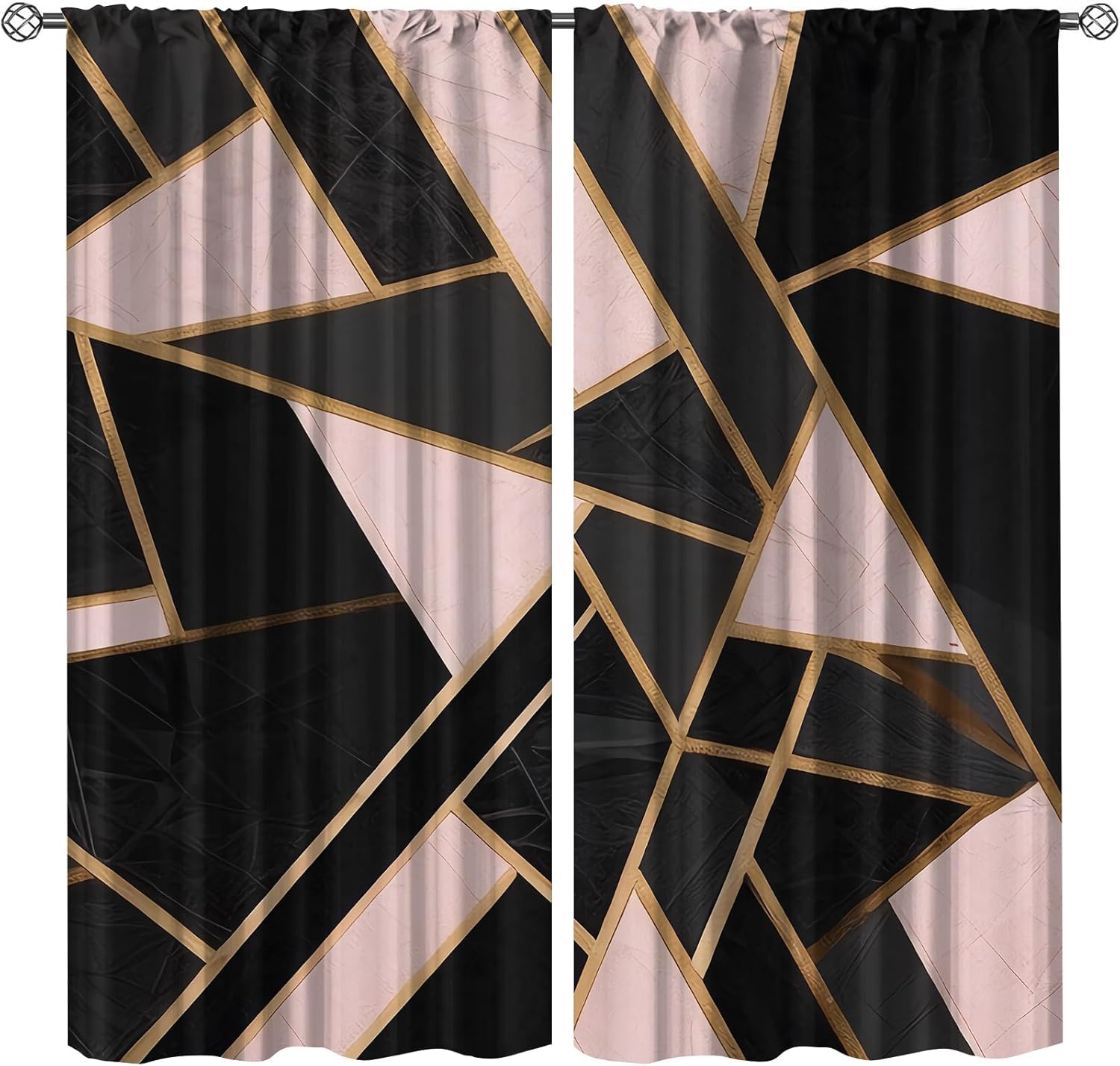 Rideaux à oeillets occultants thermiques pour chambre et cuisine