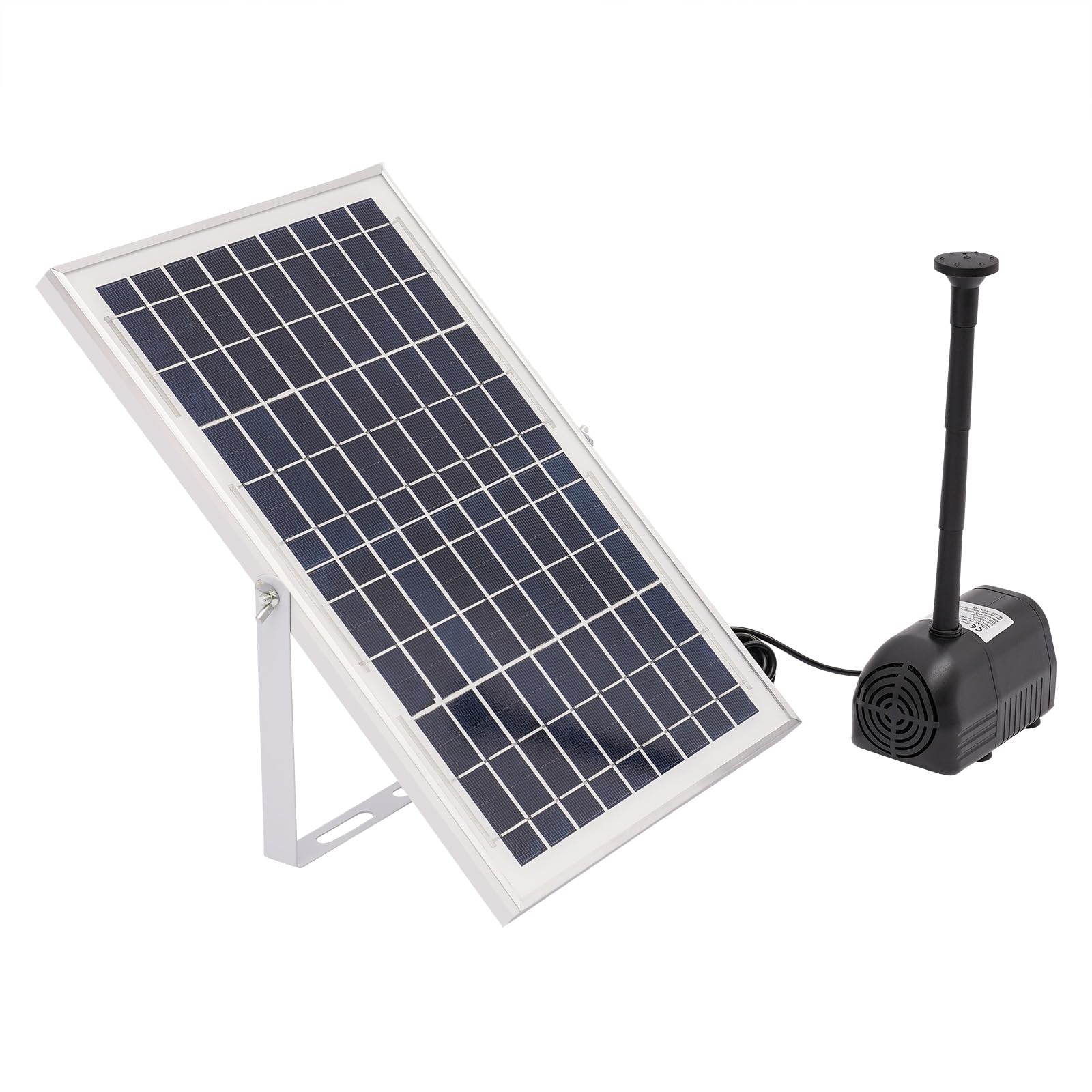 Pompa Aria Ad Energia Solare Per Laghetto - Con Pannello 2.5W - Aeratore Con Pietre Porose
