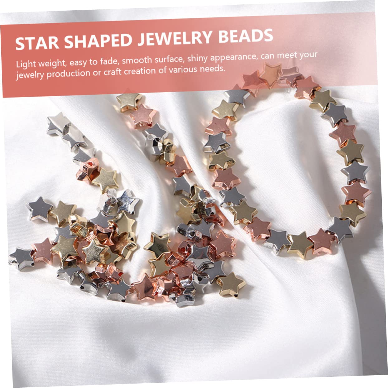 SHINEOFI 1200piezas Abalorios De Para y Pulseras Ccb Metalizado Por Paquete Para Manualidades De Joyería