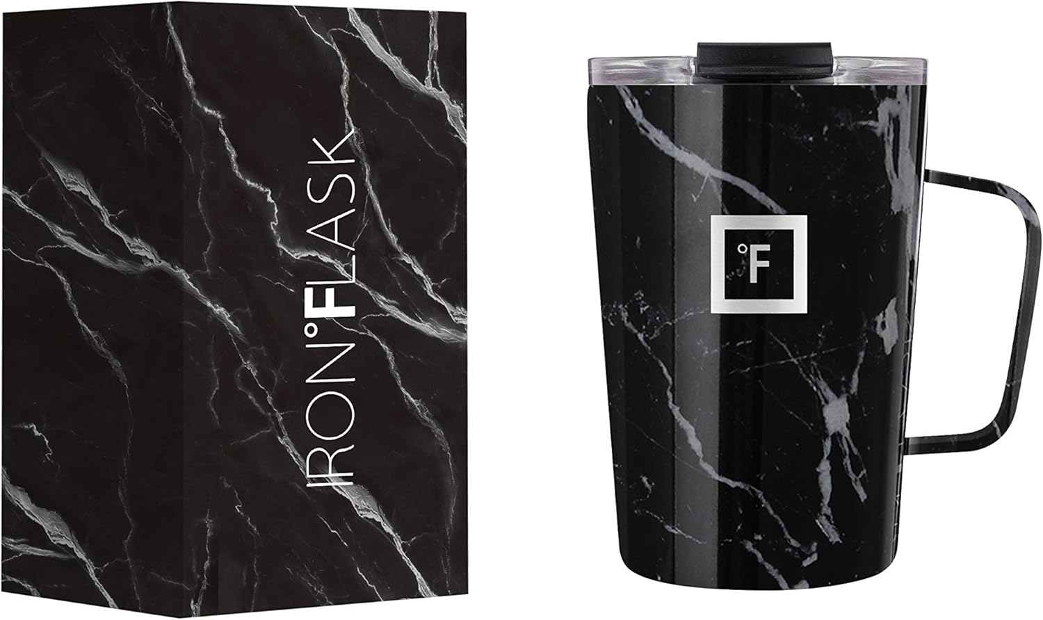 IRON °FLASK Grip Coffee Mug Leak Proof, Vacuum Insulated
