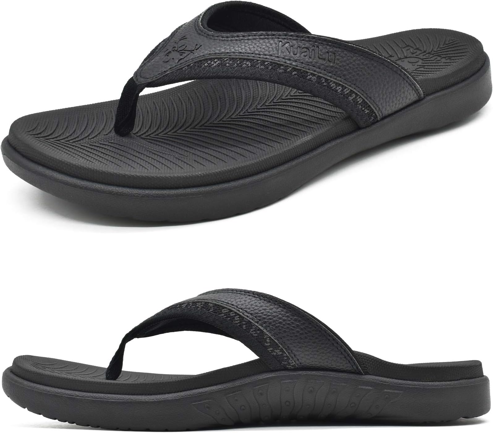 Mens Sport Flip Flops Comfort Orthotic Thong Sandals with Plantar Fasciitis Arch Support Outdoor Summer Beach Size 7~15