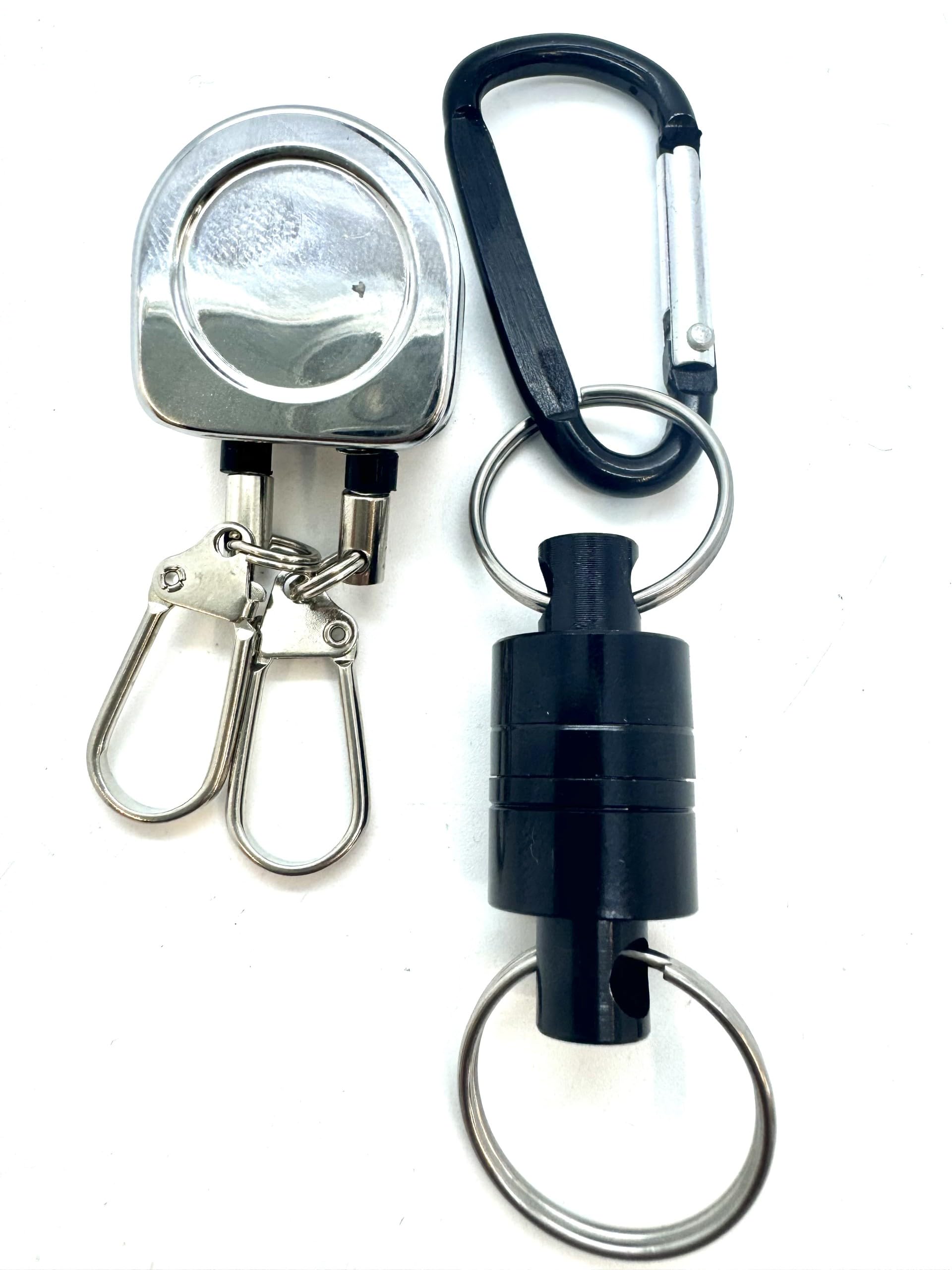 Olax double zinger with magnetic net release,fly fishing,fishing