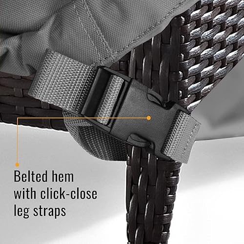 Miniatura 5 de KHOMO GEAR Funda resistente para muebles de exterior Fundas cuadradas y rectangulares impermeables con rejillas de ventilación Funda de poliéster