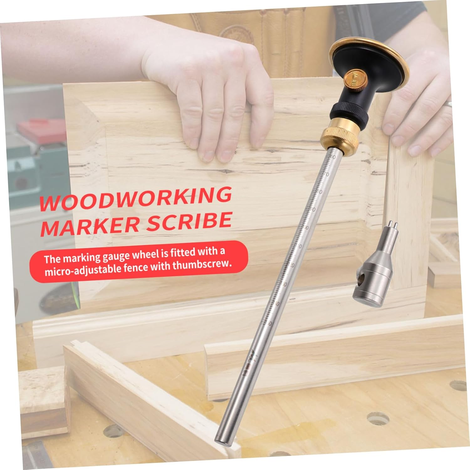 Elegant Woodworking Tool Wheel Marking Gauge Dovetail Marker Marking Device Lightweight Scriber for Wood