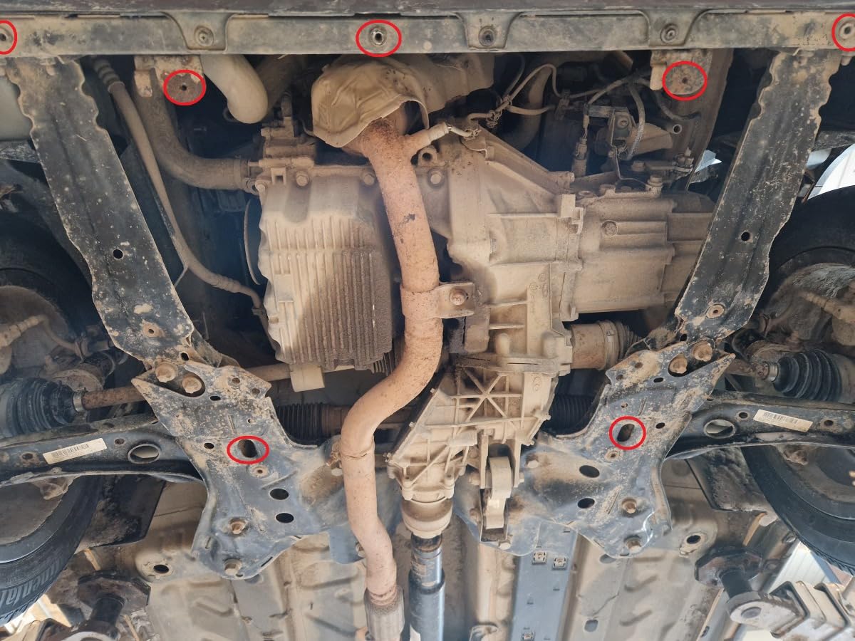 Protezione sottoscocca motore in acciaio compatibile con Fiat Panda 4 x 2 (2011-2025)