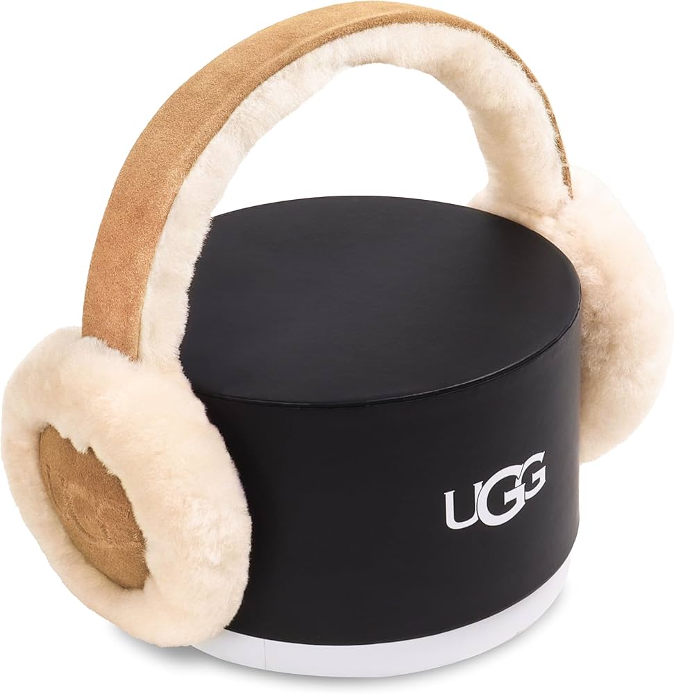 UGG Women's Embroidered Logo Earmuff, Chestnut, One Size : Buy