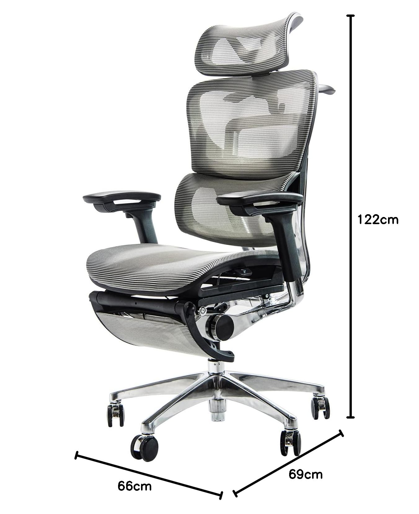 COFO Chair Premium オフィスチェア 最大125度リクライニング 可動式 