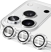 Vista 41 de Compatible con iPhone 13 Pro para iPhone 13 Pro Max, protector de lente de cámara antiarañazos, vidrio templado 9H, protector de cámara de metal a