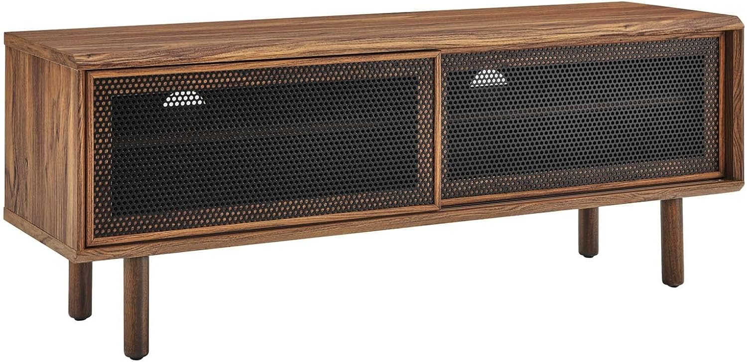 Modway Kurtis Modern MDF and Particleboard TV Stand for TVs up to 52" in Walnut