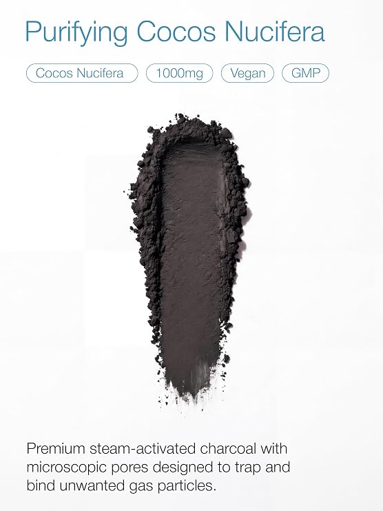 VitaThrive® Activated Charcoal 1000mg Capsules – High Strength Coconut Shell Activated Charcoal Supplement for Digestive Suppor - Gut Wellness – Vegan Charcoal Capsules – 180 Capsules