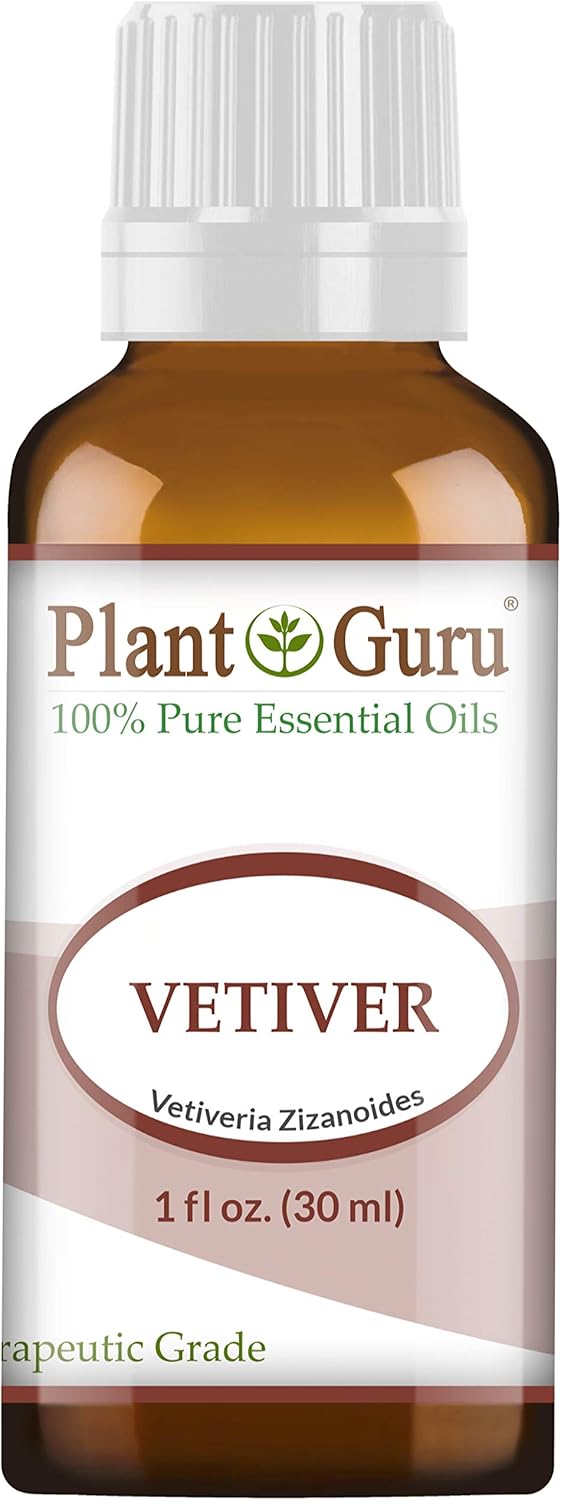 Vetiver Essential Oil 1 oz / 30 ml 100% Pure Undiluted Therapeutic Grade for Skin, Body. Perfect for Aromatherapy Diffuser.
