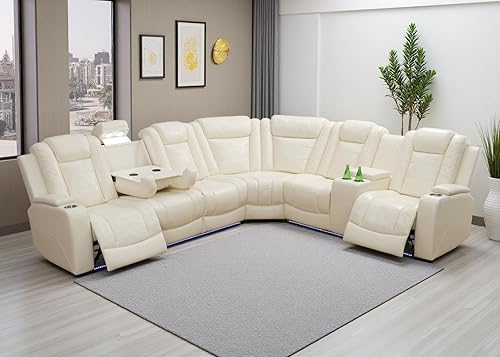 Juego de sofá modular eléctrico reclinable, juegos de muebles de sala de estar, sofá reclinable en forma de L, sofá reclinable de cuero transpirable