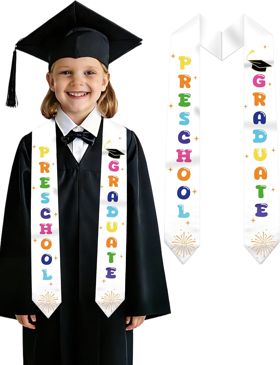 Class of 2026 Kids Graduate 5th Grade Kindergarten Stole Preschool Mexican Graduation Sash