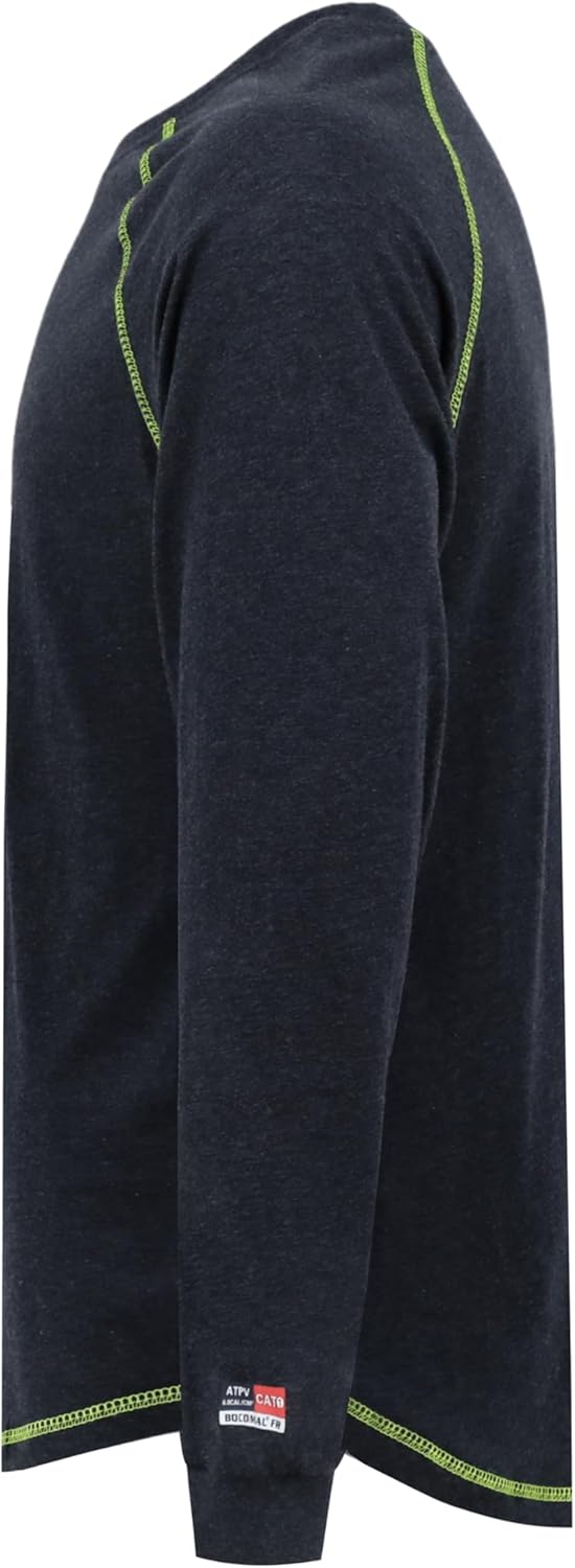 BOCOMAL FR Shirts for Summer 4oz EX Light Weight Flame Resistant Base Layer CAT1 Fire Retardant Crew Shirt - Image 2