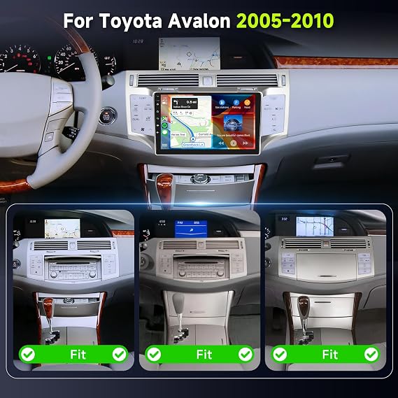 8Core 4GB+64GB,Radio for Toyota Avalon 2005-2010,Android 15 Car Stereo with 5.0Bluetooth,9 Inch 1280X720 IPS Touchscreen,Wireless Carplay/Android Auto GPS DSP 46EQ WiFi FM/RDS SWC IP69K Backup Camera