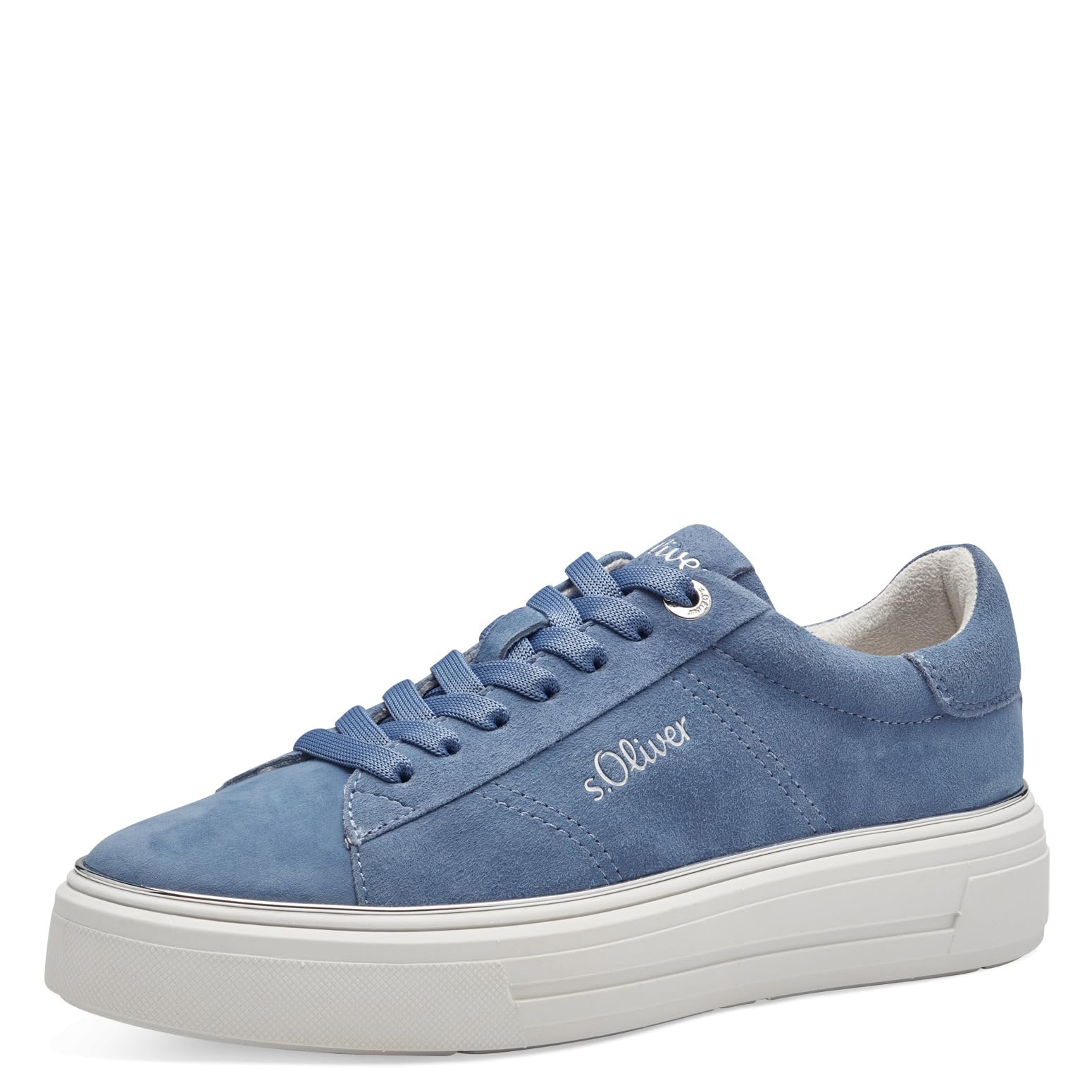 s.Oliver Women's 5-23636-42 Sneaker, Indigo, 7.5 UK