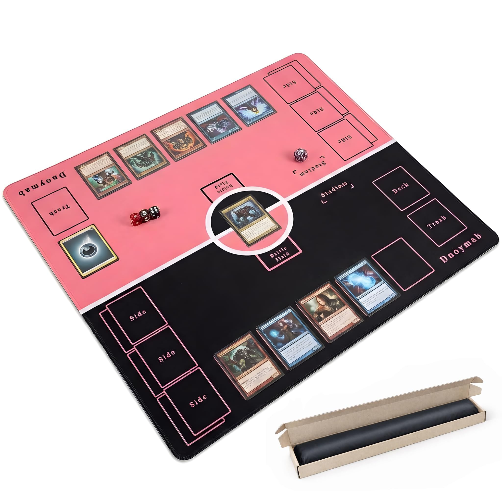 Amazon | Dnoymab フルサイズ プレイマット 60×60cm 折り目なし TCG