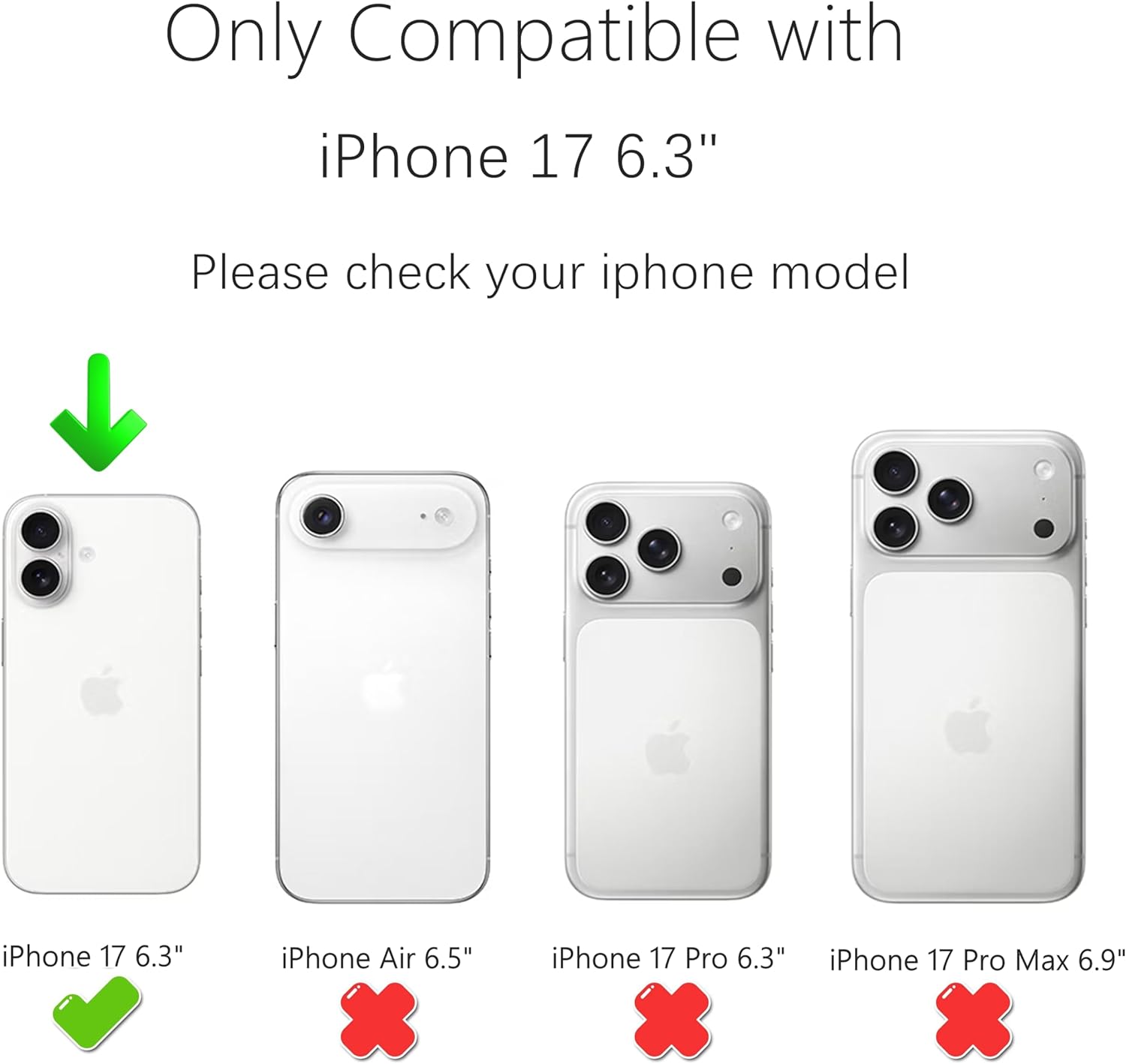 Crossbody Wallet Case for iPhone 17, PU Leather Zipper Handbag Phone Purse Magnetic... - Image 2