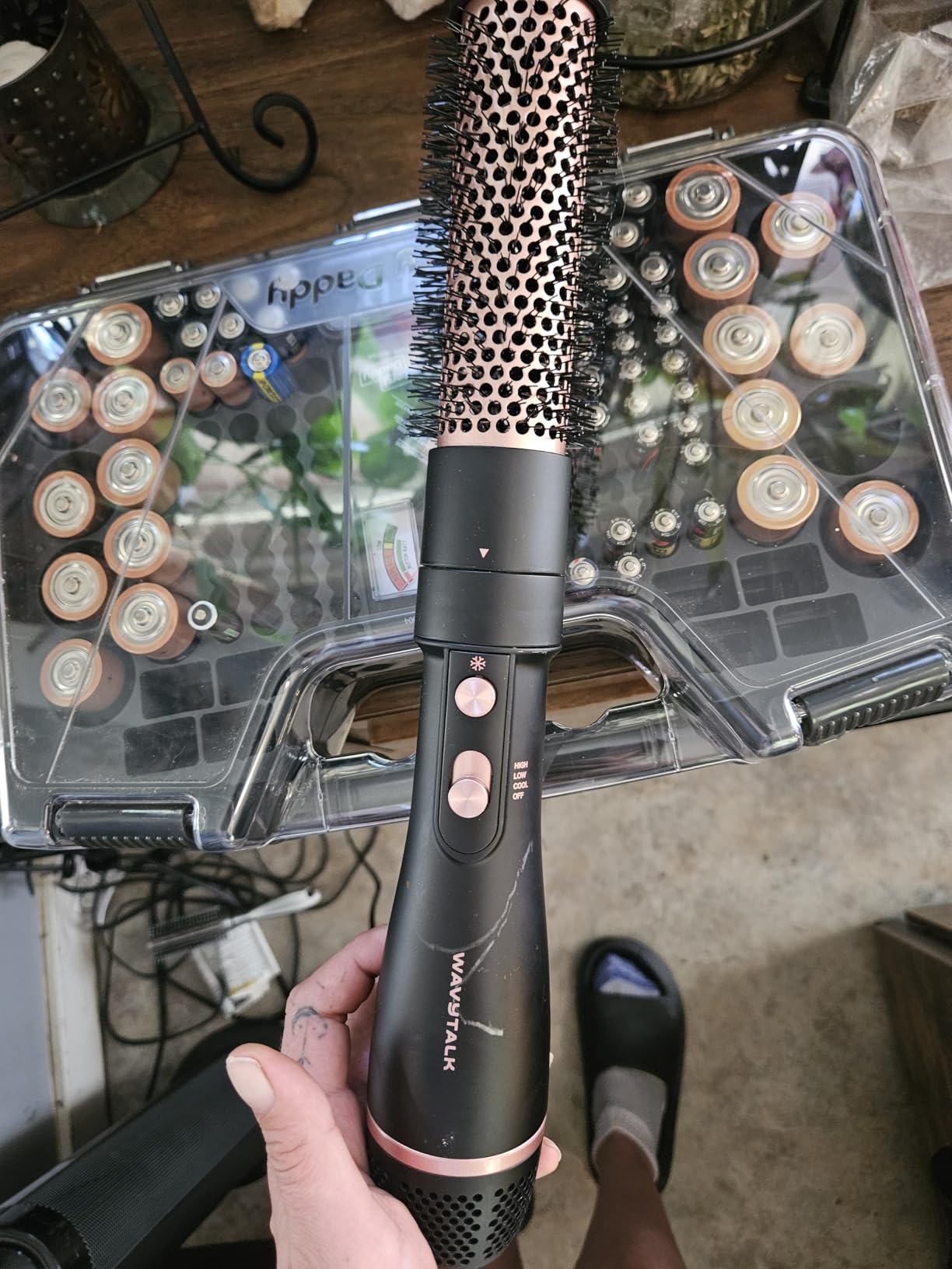 wavytalk Blow Dryer Brush Set, Wavytalk Air Sculpt 5-in-1 Hot Air Brush Set, Multi Hair Styler for Salon Blowouts, Smooth Curls, Volumizing and Straightening, Sleek and Less Frizz, Pink