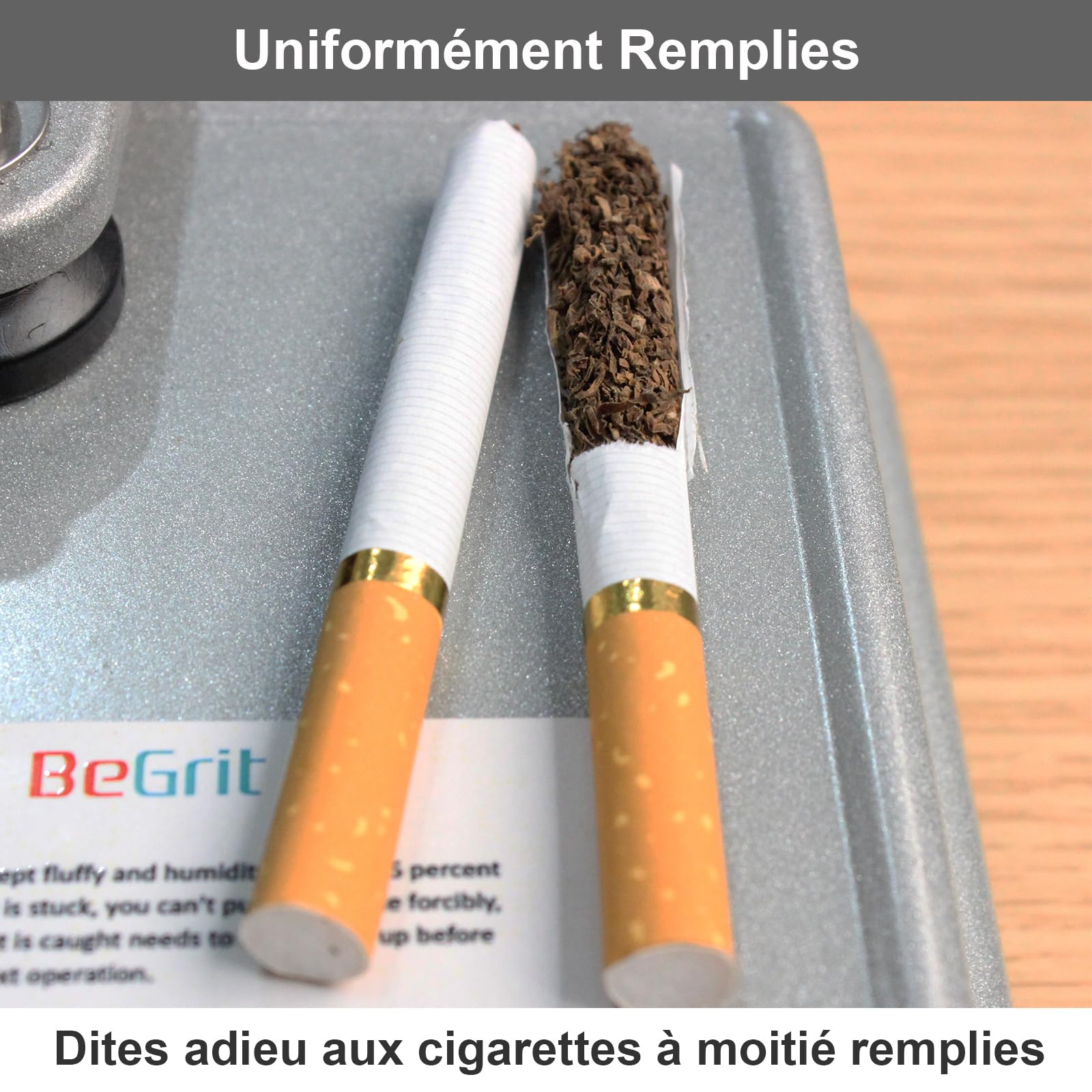 BeGrit Machine à Tuber φ 8mm Cigarettes de Machine avec étui Cigarette Machine pour roulage de cigarettes Tubeuse Manuelle Machine à Cigarette, Machine à Bourrer, Machine à Rouler de Cigarette