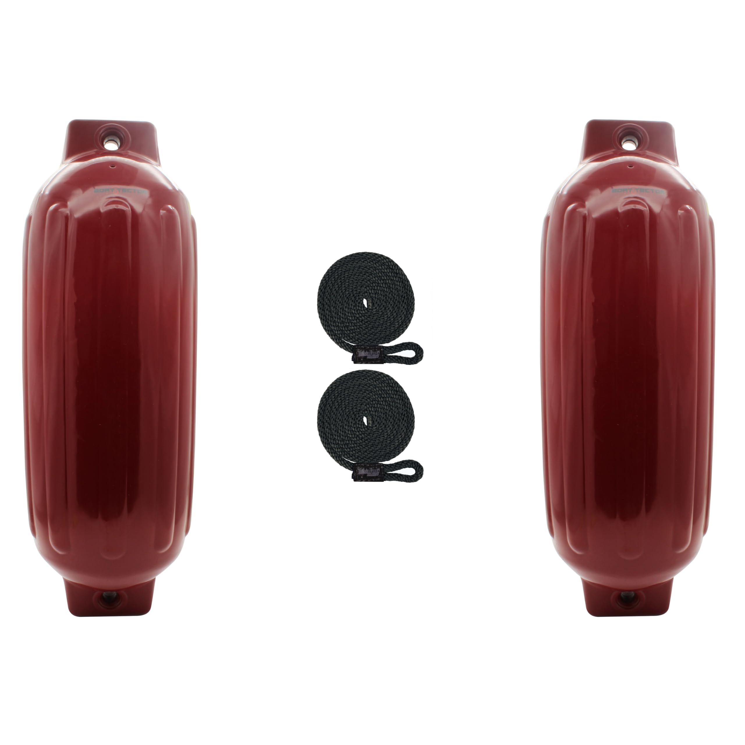 Extreme Max 3006.8564.2 BoatTector Inflatable Fender Value 2-Pack - 10" x 30", Cranberry