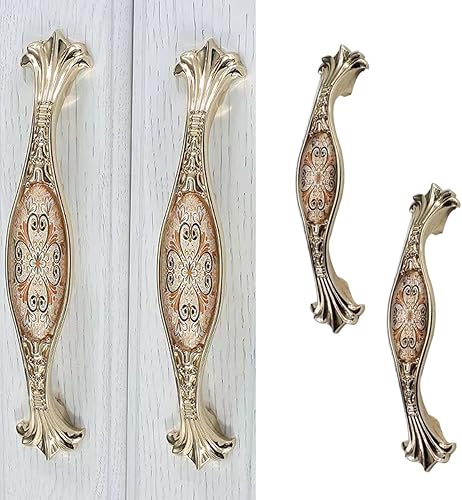 Miniatura 10 de Tiradores ovalados de aleación de zinc para gabinete, pomos para muebles, diseño de puesta de sol, manijas de cajón de armario de metal sólido,