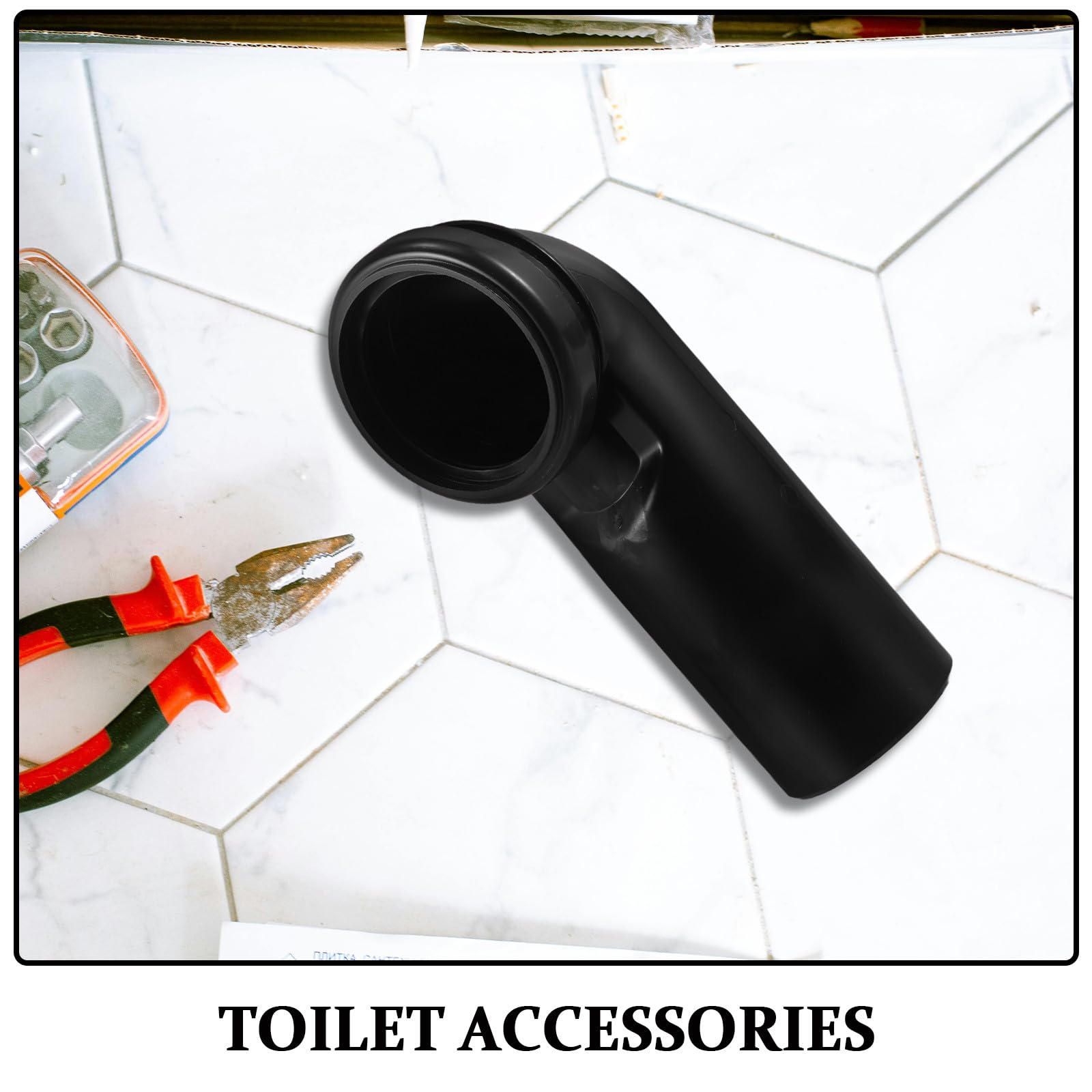 Toilettenverlegungsrohr 90mm Schwarz Pvc für Badezimmer