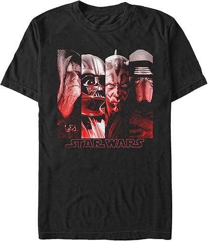 STAR WARS Big & Tall Multiple Franchise Sith Baddies Men's Tops Short Sleeve Tee