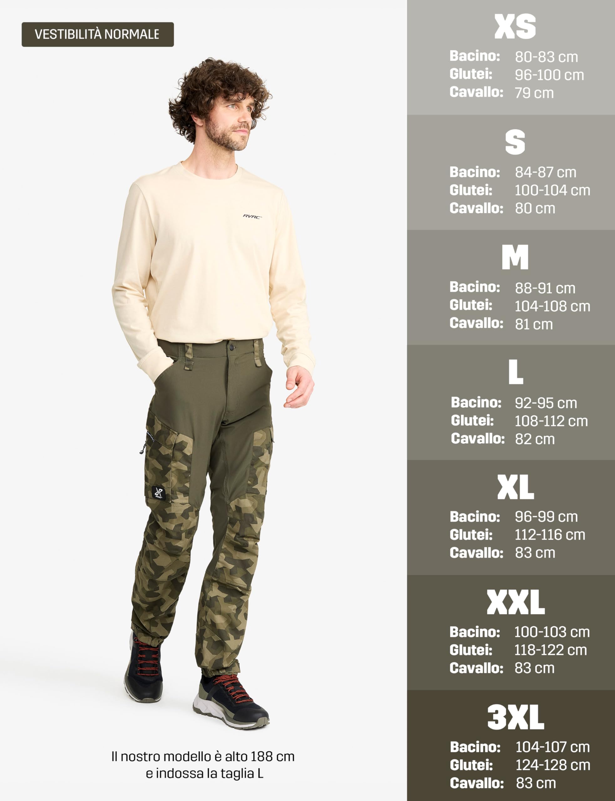 RevolutionRace RVRC GP Pants, Pantaloni da Uomo, durevoli per Trekking e Altre attività all'Aria Aperta