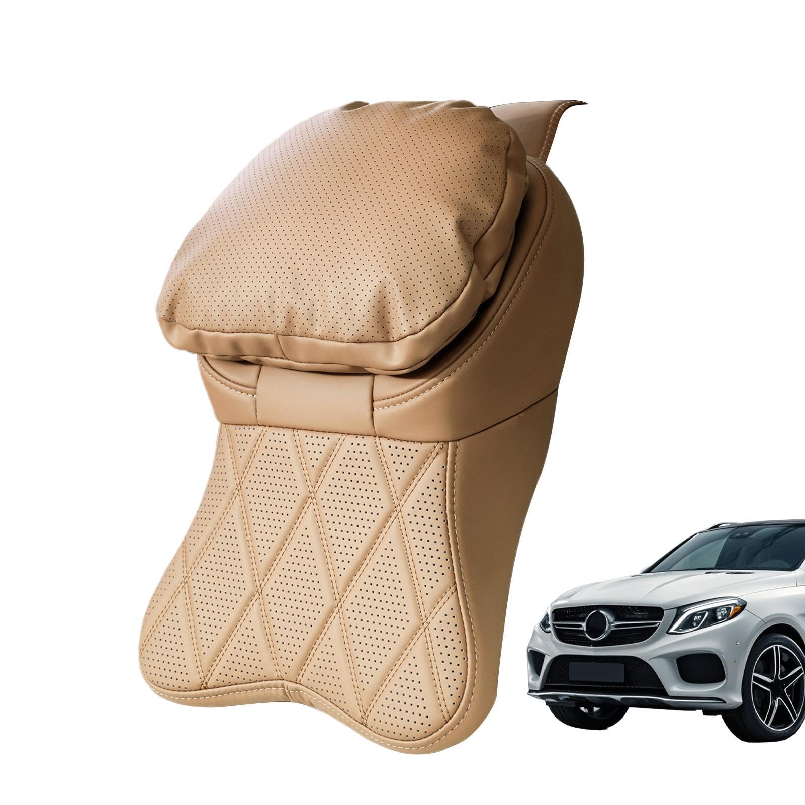 Poggiatesta Per Auto Cuscino ergonomico in memory foam con cinturino | Poggiatesta da auto Per Viaggi Su Strada, In Camion E In Aereo, E Per Ufficio